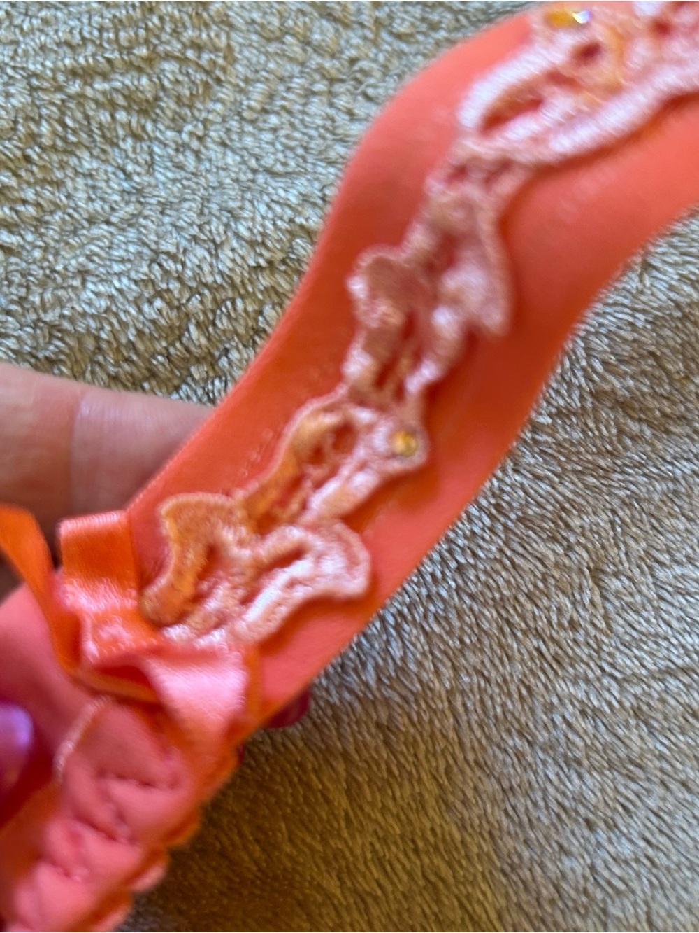 NWOT Prima Donna Deauville precious peach Coral Lace Underwire Bra G42 EU 95 - Picture 11 of 14
